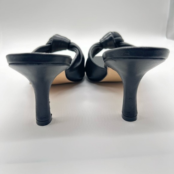 Journee Signature Sandals Women 11 Black Finlee Leather Dress Nordstrom $149 NEW - Picture 7 of 12